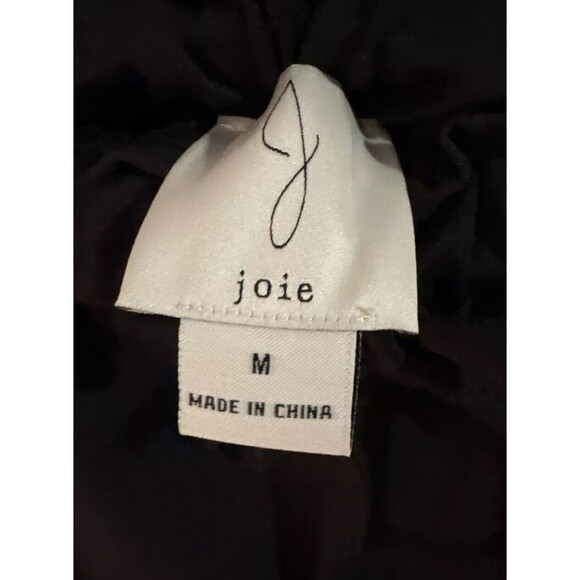 Joie Pull On Pants Drawstring Waist Slit Ankles Black Slinky Stretch Size Medium - Picture 5 of 7